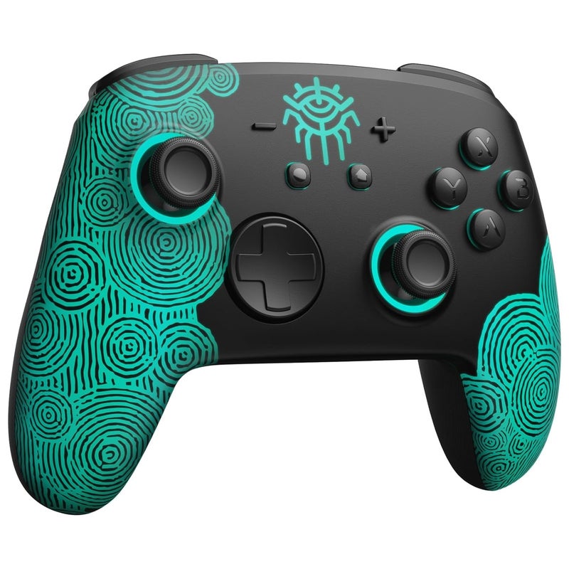 FUNLAB Switch 2 Pro Controller One-Key Wake Up for Switch2/OLED, Hall Effect Controller Wireless, Firefly Switch Controles with NFC Function, Black Bluetooth Remote Gamepad with 7 LED/Paddle/Turbo/Motion - Image 1